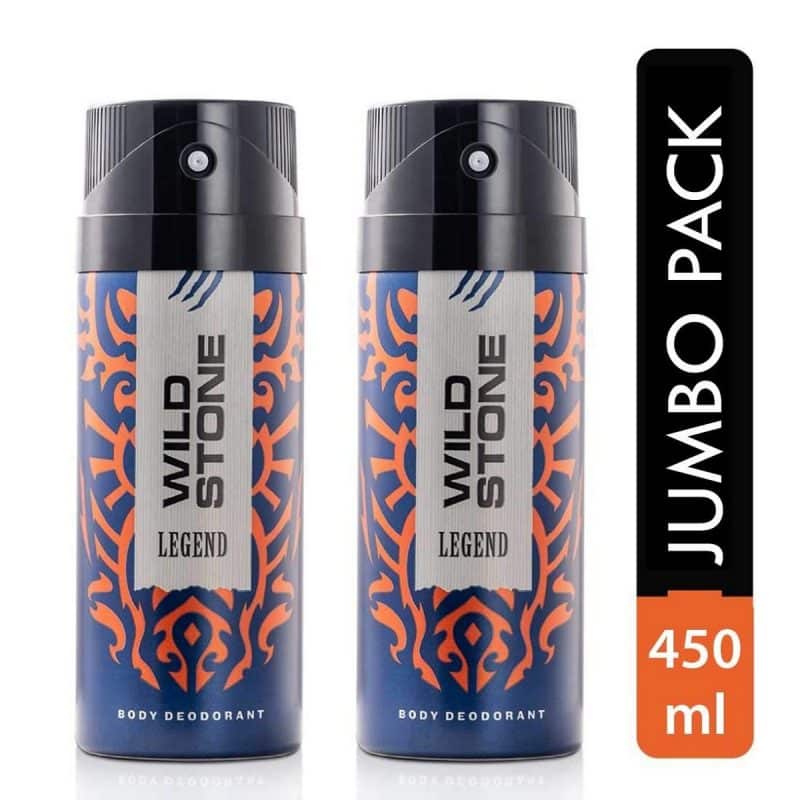 Wild Stone Legend Deodorants for Men Long Lasting Masculine Body Spray Pack of 2 225ml each