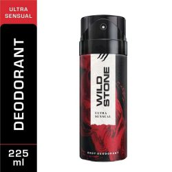 Wild Stone Ultra Sensual Long Lasting Body Deodorant for Men 225ml 1