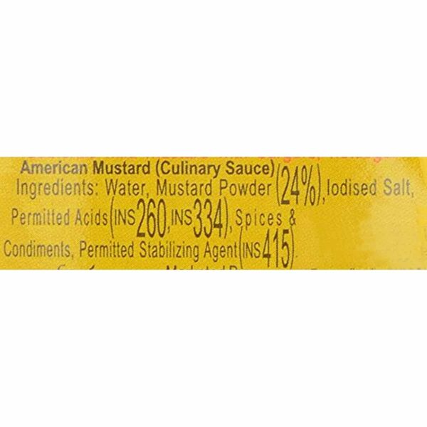 Funfoods American Mustard Sauce Bottle 260 grams