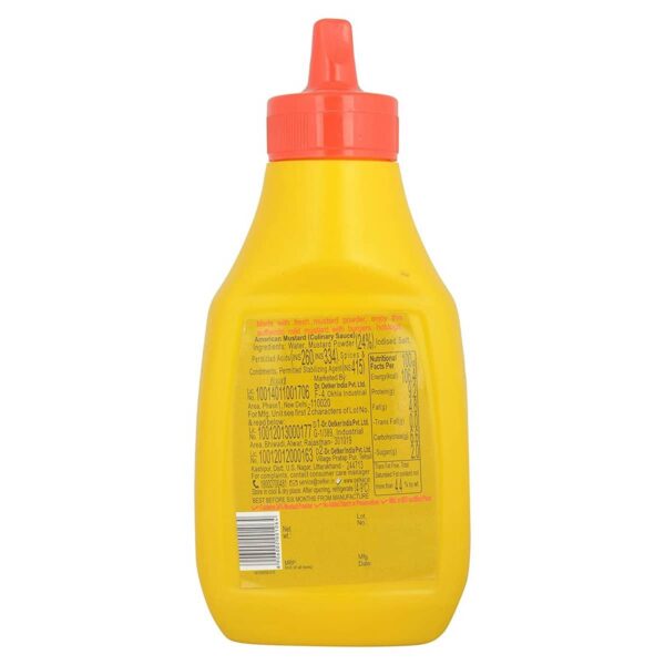 Funfoods American Mustard Sauce Bottle 260 grams 3