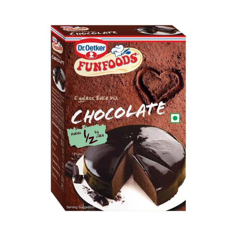 Funfoods Eggless Cake Mix Chocolate 250 grams 4