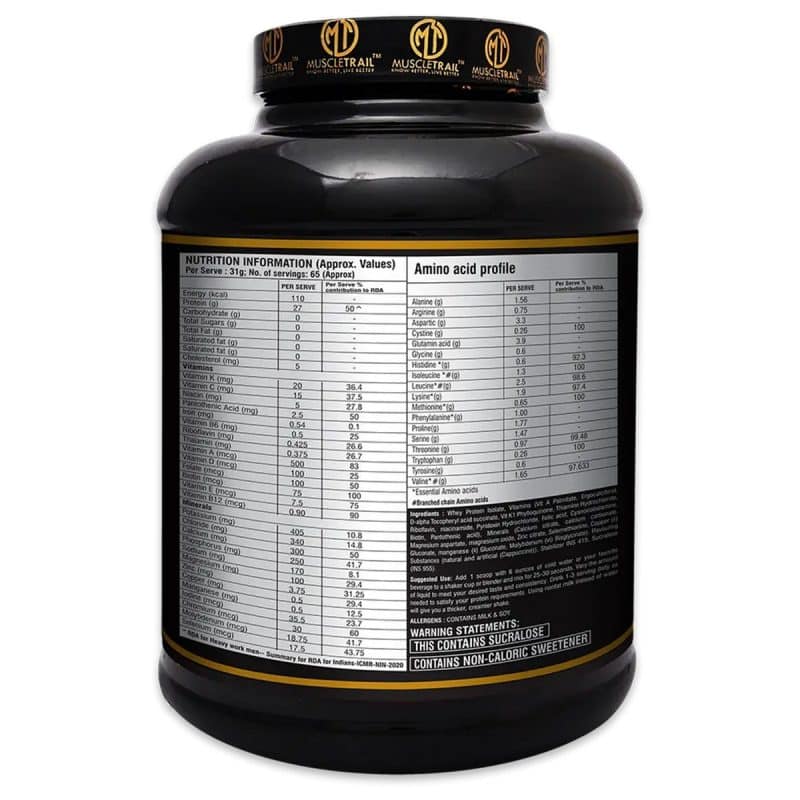 Muscletrail Whey Protein Isolate