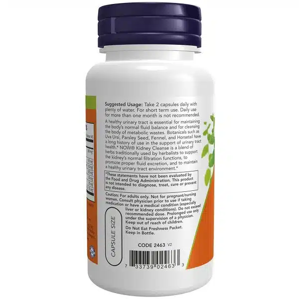 NOW FOODS Kidney Cleanse 90 capsules 2