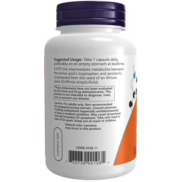 NOW Foods 5 HTP 100mg 120 capsules 2