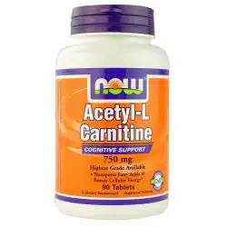 NOW Foods Acetyl L Carnitine 90 tablets