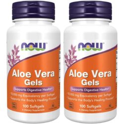 NOW Foods Aloe Vera Gels 2 Pack 100 capsules