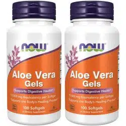 NOW Foods Aloe Vera Gels 2 Pack 100 capsules