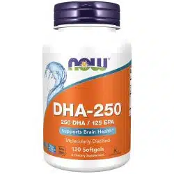 NOW Foods DHA 250 mg 120 Softgels 2
