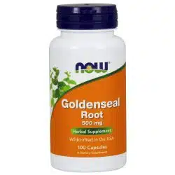 NOW Foods Goldenseal Root 500mg 100 capsules