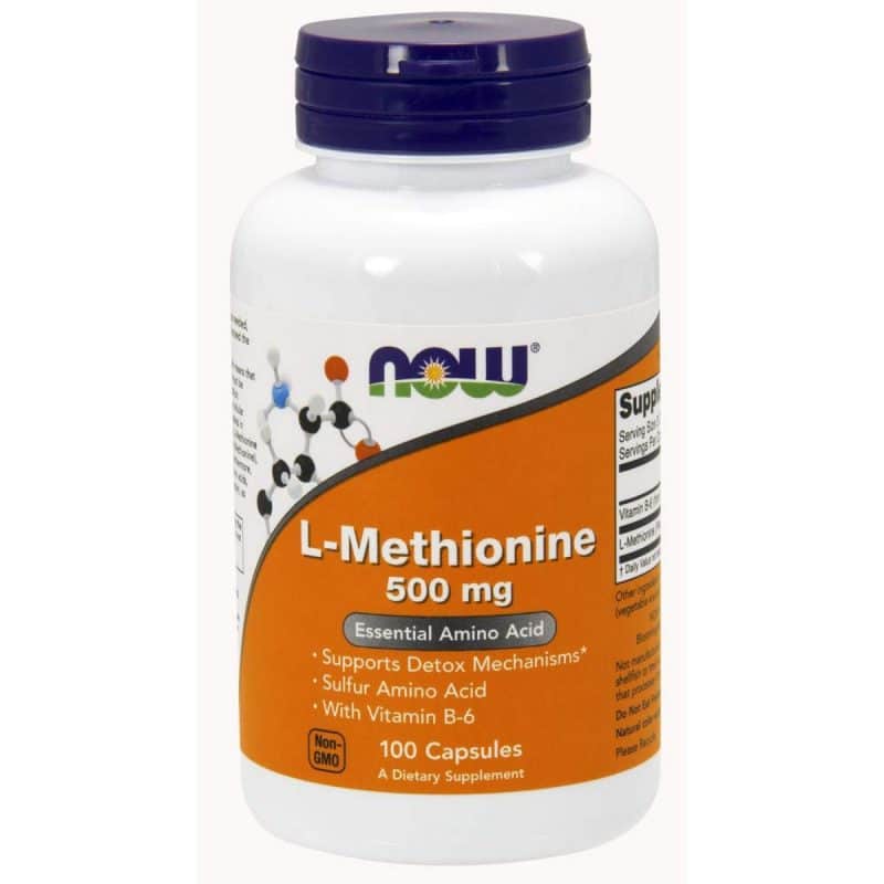 NOW Foods L Methionine 500 mg Caps 100 capsules