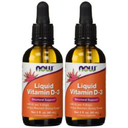 NOW Foods Liquid Vitamin D 3 pack of 2 60 ml 3