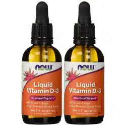 NOW Foods Liquid Vitamin D 3 pack of 2 60 ml 3