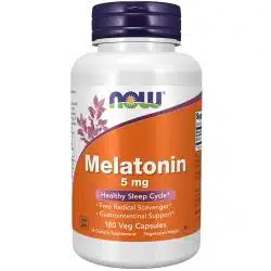 NOW Foods Melatonin 5mg Vcaps 180 capsules