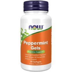 NOW Foods Peppermint Gels with Ginger Fennel Oils 90 Softgels 3
