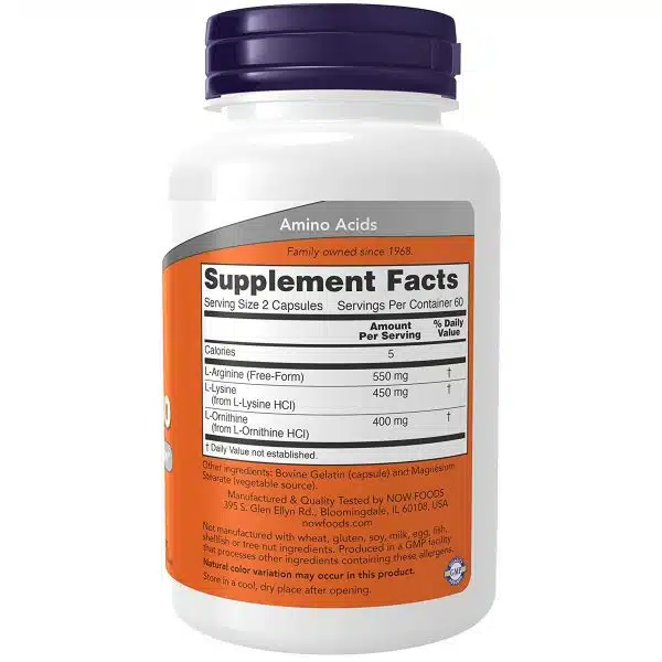 NOW Foods Tri amino 120 capsules