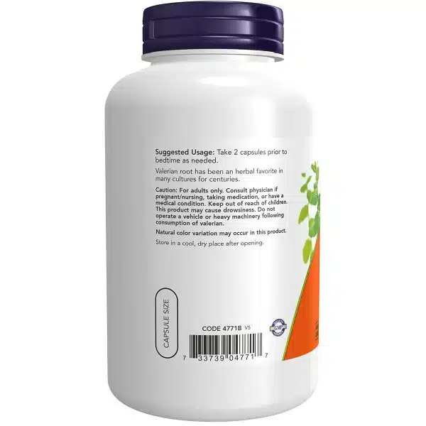 NOW Foods Valerian Root 500mg 250 capsules. 2