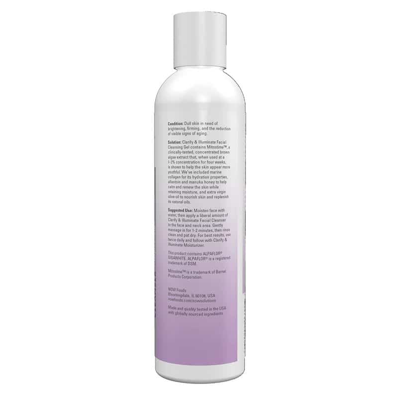 NOW Solutions Clarify and Illuminate Facial Cleansing Gel 237 ml 3