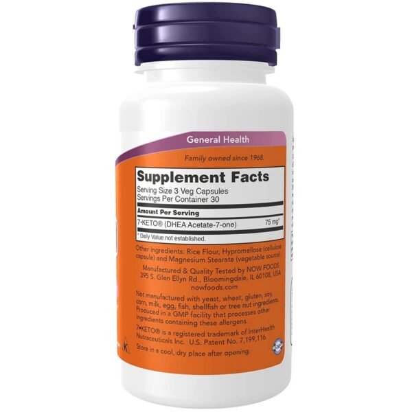 Now Foods 7 KETO 25 mg 90 capsules 2