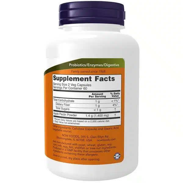 Now Foods Apple Pectin 700 mg 120 capsules 2