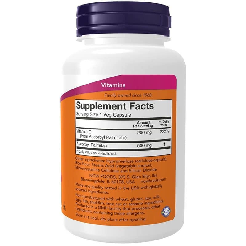 Now Foods Ascorbyl Palmitate 2 Packs 100 capsules