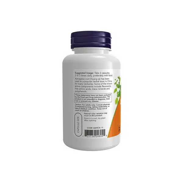 Now Foods Astragalus 500 mg 100 Capsules 3