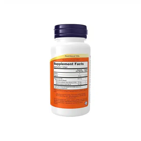 Now Foods Black Currant Oil 500 mg 100 softgels 3