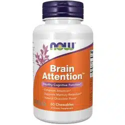 Now Foods Brain Attention Natural Chocolate 60 capsules