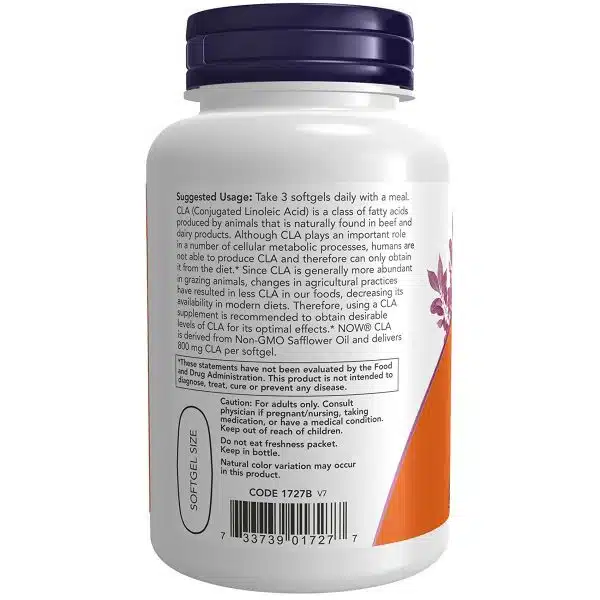 Now Foods CLA 800 mg 90 capsules 2