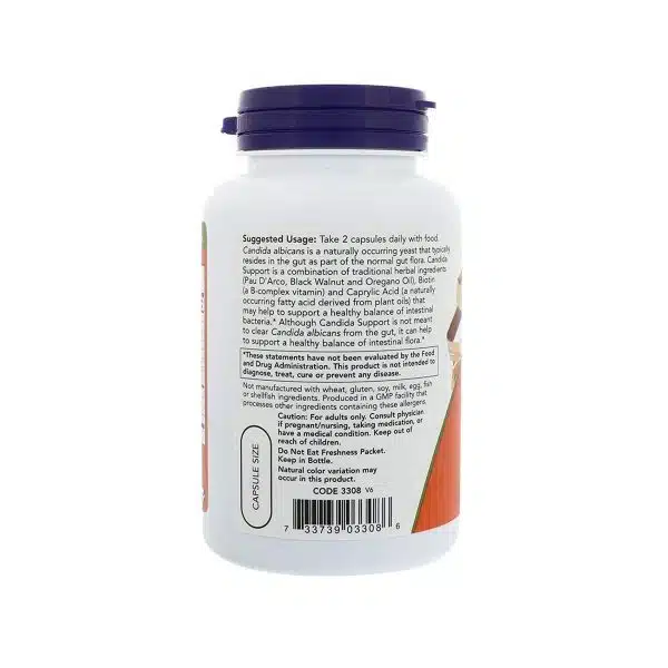 Now Foods Candida Support 90 capsules 3
