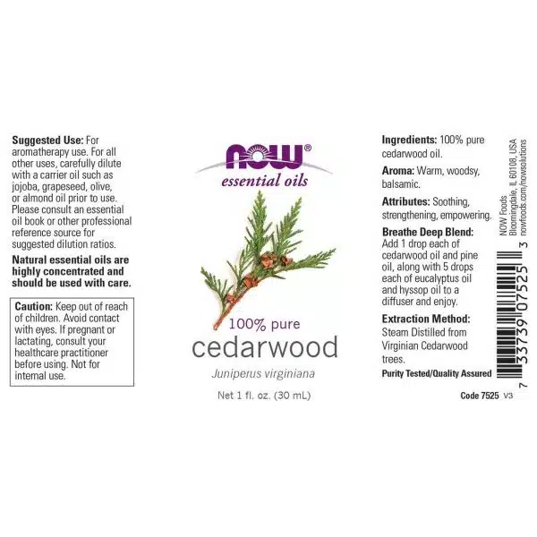 Now Foods Cedarwood Oil 30 ml1