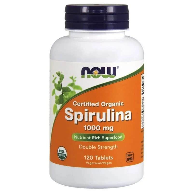 Now Foods Certified Organic Spirulina 1000 mg 120 tablets 3