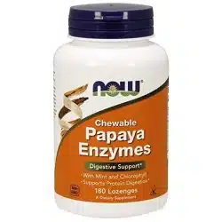 Now Foods Chewable Papaya Enzyme 180 lozenges