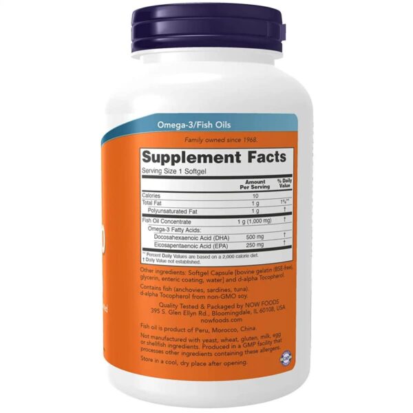 Now Foods DHA 500 Double Strength 180 capsules