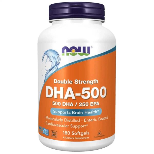 Now Foods DHA 500 Double Strength 180 capsules 2