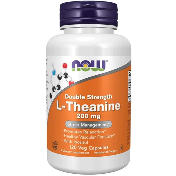 Now Foods Double Strength L Theanine 120 capsules