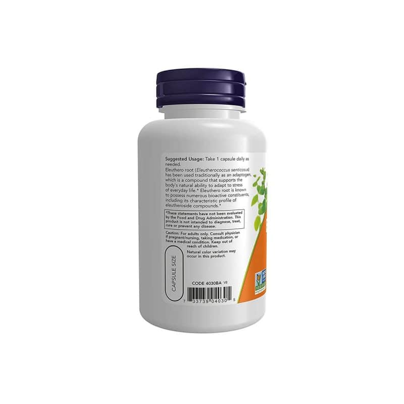 Now Foods Eleuthero 500 mg 100 capsules 3