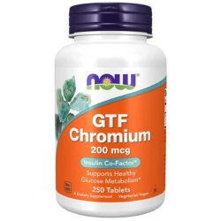 Now Foods GTF Chromium 200 mcg 250 tablets
