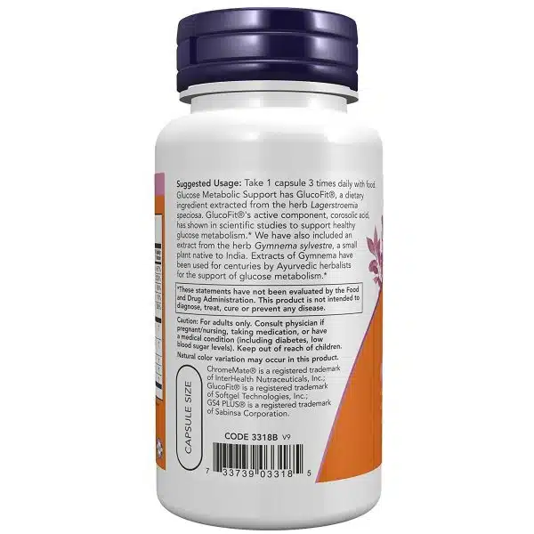 Now Foods Glucose Metabolic Support 90 capsules 2