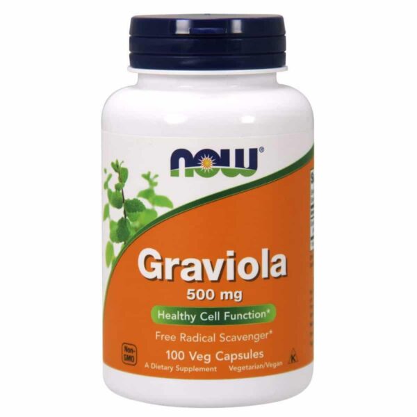 Now Foods Graviola 500 mg Pack of 2 100 capsules