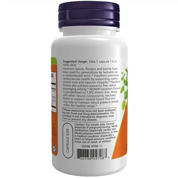 Now Foods Hawthorn Extract 300mg Veg capsules 90 capsules 3