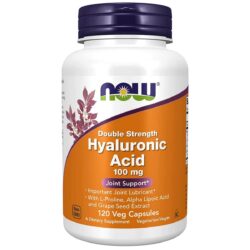 Now Foods Hyaluronic Acid 2X Plus 100 mg Veg 120 capsules