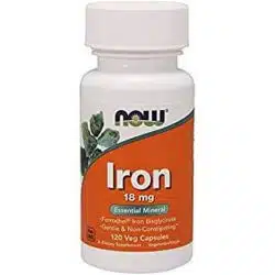Now Foods Iron 18 mg 120 capsules 2 1