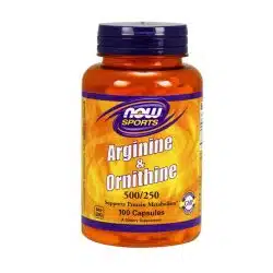 Now Foods L Arginine and Ornithine 100 capsules
