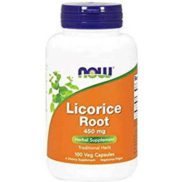 Now Foods Licorice Root 450 mg 100 capsules