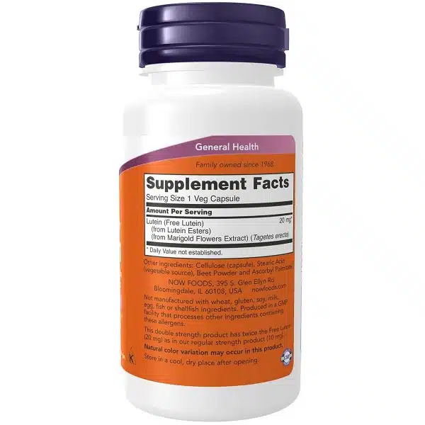 Now Foods Lutein Double Strength 90 capsules 3