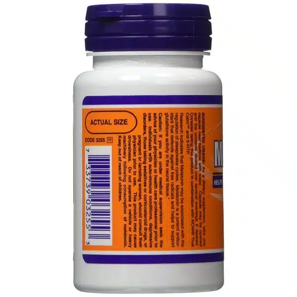 Now Foods Melatonin 3mg Healthy Sleep Cycle 60 Capsules 4