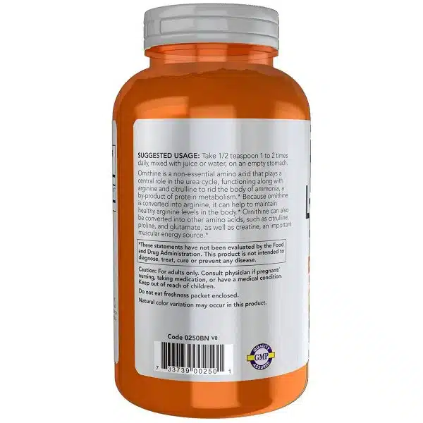 Now Foods NOW Sports L Ornithine Powder 8 Ounce 227 grams