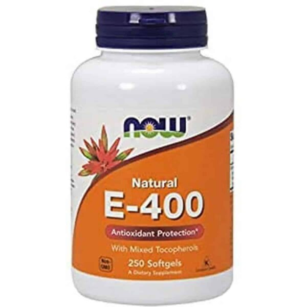 Now Foods Natural E 400 With Mixed Tocopherols 250 capsules