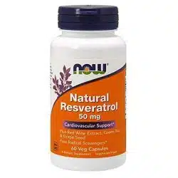 Now Foods Natural Resveratrol 60 capsules