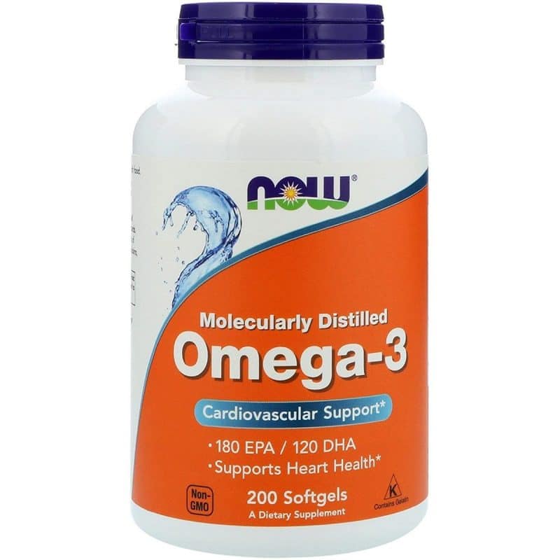 Now Foods Omega 3 Molecularly Distilled 200 softgels